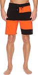 O'Neill Men's 19 Inch Outseam Hyperfreak Stretch Swim Boardshort, Neon Red/Basis, 30