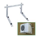 Forestchill Wall Mount Bracket with Cross Bar, fits Mini Split Ductless Outdoor Units Air Conditioner Condensing Unit Heat Pump System Condenser, Universal, Support up to 330lbs, 9000-18000BTU