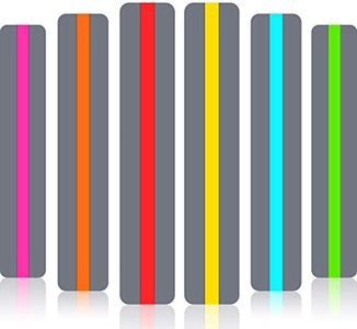 Guided Reading Strips Highlight Strips Colored Overlay Highlight Bookmarks Help with Dyslexia for Crystal Children and Teacher Supply Assistant (6 Pieces)