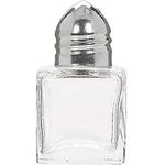 Amscan Party Ready Mini Salt and Pepper Shakers Set Serveware, Clear, Glass, 5oz., Pack of 12