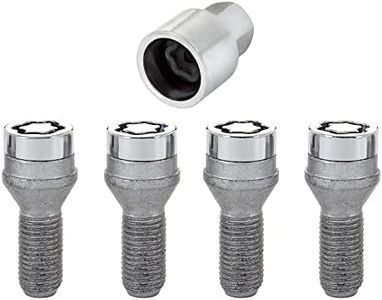 McGard Boulons antivol M14x1.50 - Conique - Longueur 27,3 mm (Ouverture de clé 17 mm), Chrome