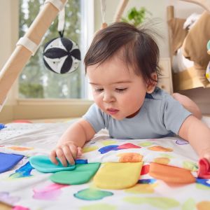 LOVEVERY Play Gym – Baby Activity Mat with Developmental Toys
