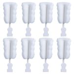 Bottle Brush Sponge Replacement Head 8 Pack Durable Soft Sponge Brush Head Environmental Protection Cup Cleaner Brush Refill Heads without Handle (Sponge Brush Head 8PCS)