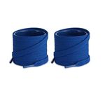 Lify 2 Pair Polyester Flat Shoe Laces for Athletic, Running - 5/16 Wide Shoelaces for Sneakers Shoes Boot Strings (120CM (47.25-Inch), Royal Blue)