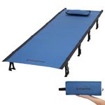 KingCamp Folding Camping Beds Ultralight only 4.8 lbs Camp Cot for Adults Portable Camp Bed Compact Portable Camping Cot Comfortable for Travel Fishing Picnic Office Indoor Outdoor Tents Guest Bed