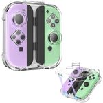 FINTIE Storage Case for Joy-con, Portable Dust-Proof Protective Box Compatible with Nintendo Switch Joy-Con, Switch/OLED PC Transparent Shell Case with Magnetic Closure (Clear)