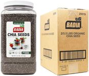 Badia Organic Chia Seed, 5.5 Pound (Pack of 2)