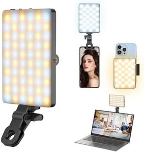 Youlisn Led Selfie Light,Phone Clip,3000mAh Rechargeable, Photo Light with 3 Modes, Portable Led,iPhone,Laptop,Pictures,Video Recording,TikTok, Selfie,Live,Vlog