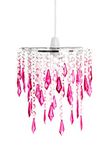 Innoteck Cherry Ceiling Chandelier Acrylic Light Shade, Pink & Light Pink