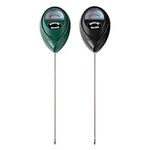 2 Packs Soil Moisture Meter, Plant Water Meter Moisture Meter for House Plants, Soil Tester Test Kit Soil Hygrometer Sensor for Garden Lawn Farm Indoor & Outdoor Use (Black & Green)