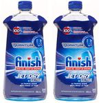 Finish Quantum Jet-Dry Ultra Dishwasher Rinse Agent, 315 Washes - 32 Fl Oz / 946 mL x 2 Pack (630 Washes)