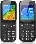 Tosaju Feature Phone 4G Unlocked Portable Mini Basic Long Standby Time Backup Mobile Phone UK Sim Free with Bluetooth 1000mAh Dual Sim all carriers with Camera