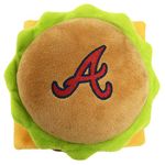 MLB Plush Dog Toys - Stadium Theme Snacks - Cutest Plush Toy for Dogs & Cats with Inner Squeaker & Premium Embroidery of Baseball Team Name/Logo. Beer, Peanuts, Cheese Burgers & Hot Dogs