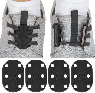 Vive Magnetic Shoe Closures (2 Pairs) – Magnetic No-Tie Shoelaces with Strong Closure Lock – Easy Tieless Shoelace Magnets for Men, Women, Kids & Seniors
