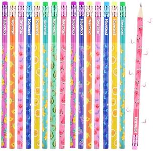 40piezas Lápiz de Madera Lápices de Grafito con Borrador Grafito Lápices de Madera Infantiles Dureza HB Lápices para Escolares y de Oficina niños infantiles fiesta regalo