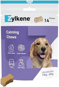 Zylkene Calming Chews for Large Dogs (30 to 60kg) | Promotes Relaxation | Helps Pets cope with short-term challenging situations | Perfect for on the go, holidays, travelling, fireworks | 14 Chews
