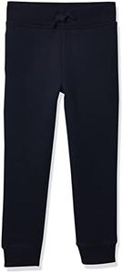 NAUTICA Boys' Big School Uniform Fleece Jogger Sweatpants, Navy, 10-12, Navy