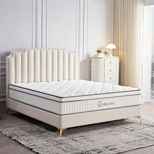 Gsleepee Double Mattress, 26cm Gel Memory Foam Hybrid Mattress Double Size in a Box, Motion Isolation, Soft and Comfortable Mattress, Pressure Relief, Medium Firm Support