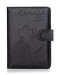 WALNEW RFID Blocking Passport Holder Travel Wallet Cover Case (N-Black)