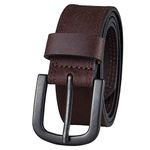 Dickies Men's Casual Leather Belt - brown - (Waist : 38)