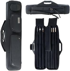 KONLLEN 3x4 Oxford Cloth Pool Cue Case Billiard Cue Stick Upgrade Carrying Bag