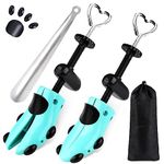 Yalumo Shoe Stretcher, Plastic Pair of 4-way Adjustable Shoe Expander Shoe Tree Widener for Wide Feet Bunions, Turquoise for Women’s Shoes Us Size 5.5-10, for Women’s Shoes Us Size 5.5-10