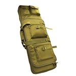 Silfrae Shotgun Bag Tactical Rifle Case Shotgun Backpack Gun Case (Sand, 97cm)