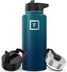 Iron Flask Sports Water Bottle - 945 ml, 3 Lids (Straw Lid), Vacuum Insulated Stainless Steel, Double Walled, Thermo Mug, Metal Canteen