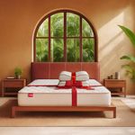 Kurl-On Ortho Plus Natural Latex Mattress with 2 Free Ortho Cervical Pillow | Cervical Pillow | Egg Tray Profiling | Soft Foam Quilting | Back Support & Pressure Relief | 78x72x8 | 10 Yr Warranty