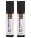 Charming Aura- Third Eye Chakra (Aagya Chakra-Ajna) Healing & Balancing Rollon Therapy Oil - Blend of Pure & Natural Essential Oils, Foster Mindfulness & Intuitions (Pack of 2 Third Eye Chakra)