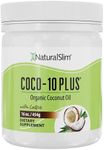 NaturalSlim Coconut Oil with CoQ10 - MCT Oil Organic Coconut Oil for Baking, Mixing with Shake, Smoothies, Coffee, or Ingest Directly - Boost Energy, Metabolism and Immune System Fresh Flavor