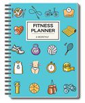 Nourish A5 Fitness Planner For 6 Months Undated Hardcover