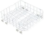 Allstare WD28X10384 Dishwasher Lower Rack Replacement Parts for GE Dishwasher Parts Lower Dishrack Assembly with Wheels GHDA485N10CS GLD4406R00BB GE Dishwasher Bottom Rack 22.2"D x 21.3"W x 7.3"H