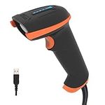 Tera 1D 2D QR Barcode Scanner USB Wired Handheld Scanner 1D 2D QR Data Matrix PDF417 1D Bar Code CMOS Image Barcode Reader Plug and Play, D5100Y