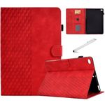 Fancity for iPad Mini 5 Case Mini 4 Mini 3 2 Cover, Smart Wake Sleep Flip Stand Case Soft Suede TPU Protective Case with Card Slot Pencil Holder for iPad Mini 1 2 3 4 5 - Red