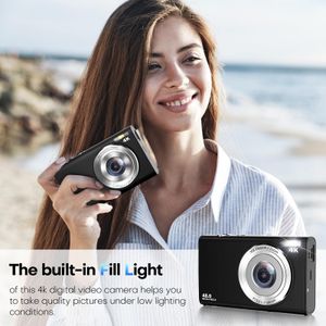 4K Compact Digital Camera, 48MP – Black