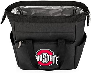 PICNIC TIME NCAA Ohio State Buckeyes On The Go Lunch Bag, Soft Cooler Lunch Box, Insulated Lunch Bag, (Black) 10 x 6 x 10.5