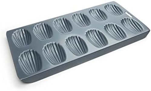 Fox Run Non-Stick Madeleine Pan, Carbon Steel, 12-Cup,Grey