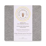 Burt's Bees Baby Bassinet Sheet, Fitted Unisex 100% Organic Jersey Cotton Bassinet Sheet for Standard Bassinet Mattress