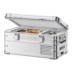 ICECO APL20 12 Volt Car Refrigerator, 21 Quart (20 Liter) Light Duty Aluminum 12V Car Fridge, SECOP Nano Compressor, -4℉~68℉, 12/24V DC, 100-240V AC for Outdoor, Camping, RV, Truck, Boat