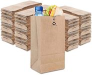 Stock Your Home 4 Lb Kraft Brown Paper Lunch Bags (500 Count) - Bulk Disposable Lunch Sacks, Small Size Blank Bag for Kids, Good for a Snack, Sandwich, Grocery Food, and Arts & Crafts Projects