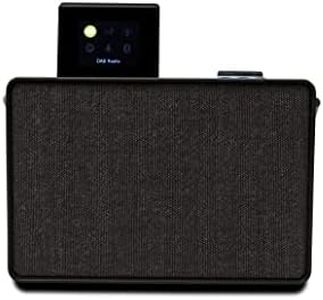 Pure Evoke Play Portable Music System for Indoors and Outdoors - DAB+/FM Radio, Internet Radio, Podcasts, Spotify Connect, Bluetooth, Foldable Colour Display (Coffee Black)