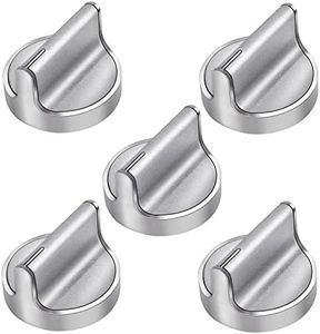 𝟮𝟬𝟮𝟰 𝙐𝙥𝙜𝙧𝙖𝙙𝙚𝙙 W10594481 Gas Range Stove Knobs 5pcs Replaces for Whirlpool Range/Oven WCG97US6DS00 WCG97US0DS00 - W10594481 Stainless Steel Cooker Stove Control Knobs Replaces AP6023301