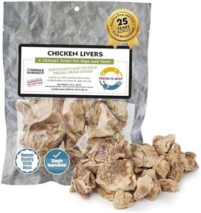 Fresh Is Best Freeze Dried Dog Treats - Raw Freeze Dried Chicken Liver Treats for Dogs & Cats - Chicken Livers in Resealable Zipper Bag - High-Protein Single Ingredient Dog Treat - Made in The USA