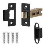 Decoranddecor 2.5 Inch Tubular Mortice Latch for Internal Doors, Fire Rated (1 Pack, 44-64mm, Matt Black)