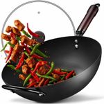 Wok, 13 Inch carbon steel woks & st