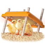 NUGRIART Brooder Heater for Chicks, 10" x 10" for 15 Chicks Heating Plate with Adjustable Height and Angle 15W Chicken Brooder Warm Like Mother Hen