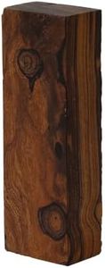 IECAP LLC Desert Ironwood Blanks (Burl Ball Pattern) — Grade A, Pack of 1 — Exotic Hardwood Lumber for Carving, Turning & DIY Crafts — Natural Wood Block — Size 5 1/8 x 1 3/4 x 1 1/4 in