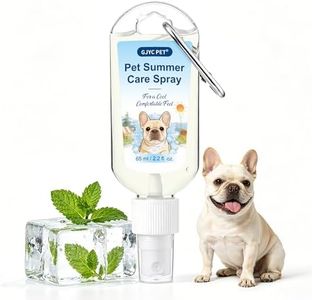 GJYC PET Dog Cooling Spray with Carabiner Clip – Instant Heat Relief for Brachycephalic, Double-Coat & Senior Dogs – Natural Menthol, Aloe, Oat – Lick-Safe, No Fragrance – Outdoor Walking Essential