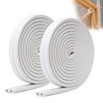 YOUSHARES Draught Excluder for Doors - 10m/33ft Feet Door Weather Strip Self Adhesive Foam Draft Excluder for Windows Door Insulation Strip Weather Stripping Door Seal Strip (White)